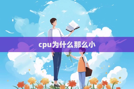 cpu為什么那么小