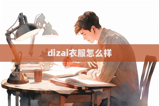 dizai衣服怎么樣