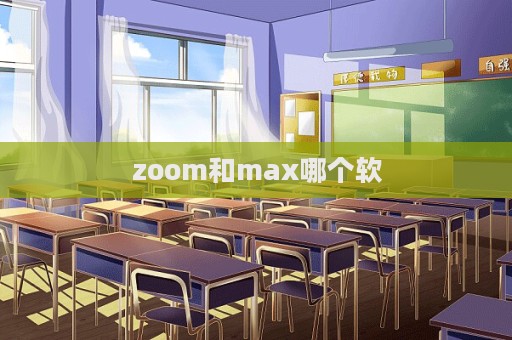 zoom和max哪個軟