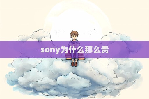 sony為什么那么貴